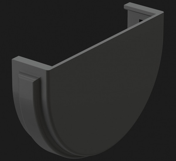 Заглушка желоба Docke Premium ПВХ - Графит купить в Сергиевом Посаде