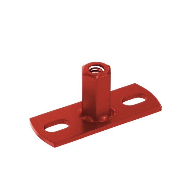 Водосток Aquasistem, система 125x90 - Держатель для хомута под метиз RR 29 Бургундский купить в Сергиевом Посаде