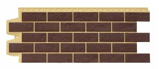 Фасадная панель Grand Line Состаренный кирпич Элит каштан, ШОВ песочный купить в Сергиевом Посаде