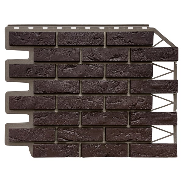 Фасадная панель FineBer, Кирпич Баварский, Темно коричневый купить в Сергиевом Посаде