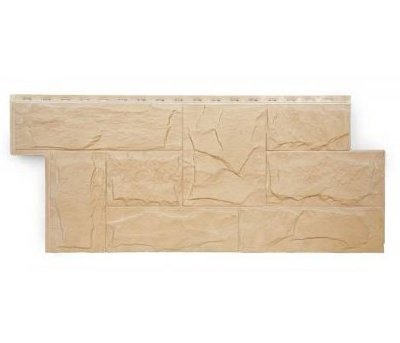 Фасадная панель T-Сайдинг-Гранит Леон ЭКО-2 Кедр