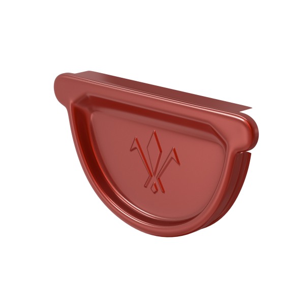 Водосток Aquasistem, система 125x90 - Заглушка универсальная с резиновым уплотнителем RR 29 Бургундский купить в Сергиевом Посаде