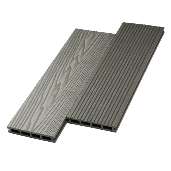 Террасная доска ДПК NanoWood двусторонняя New 3D тиснение + вельвет Серый купить в Сергиевом Посаде