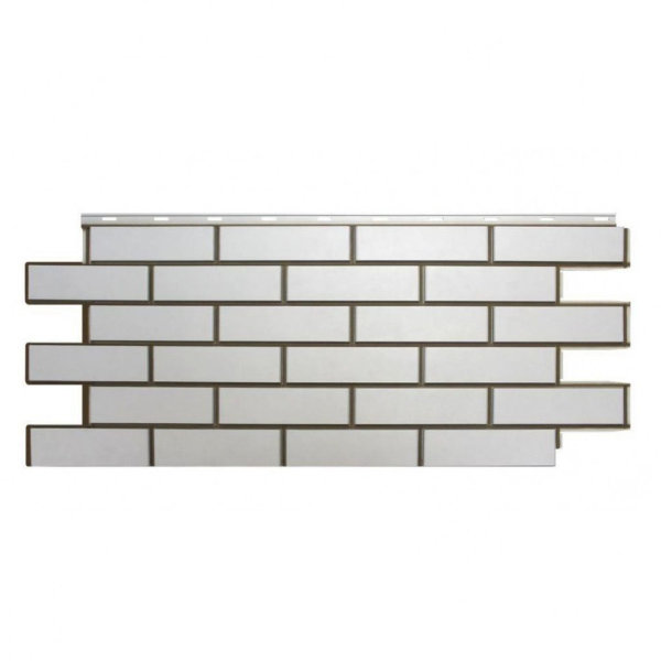 Фасадная панель Nordside, Гладкий Кирпич, Белый купить в Сергиевом Посаде