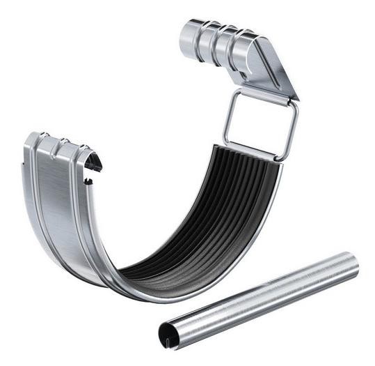 Водосток Aquasistem, Система 150/100 - Соединитель желоба с уплотнителем оцинковка купить в Сергиевом Посаде