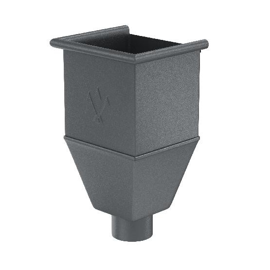 Водосток Aquasistem, Система 125/90 - Воронка_водосборная удлиненая RR 23 Маренго matt купить в Сергиевом Посаде