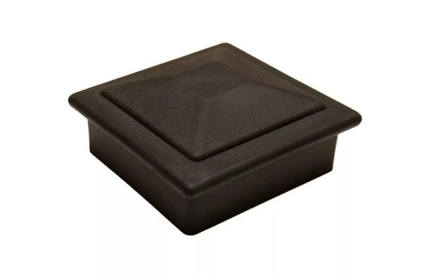 Крышка верхняя фигурная ПВХ для столба Deckart 100х100 Графит купить в Сергиевом Посаде