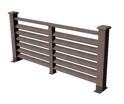 Ограждения декоративное ДПК GRINDERDECO Босфор венге