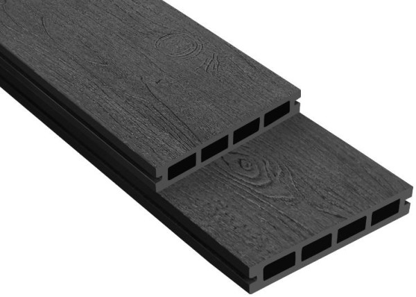 Террасная доска ДПК Outdoor 3D NEVADA/CALIFORNIA черная купить в Сергиевом Посаде