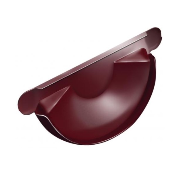 Водосток Grand Line 125x90 – Заглушка желоба RAL 3005 купить в Сергиевом Посаде