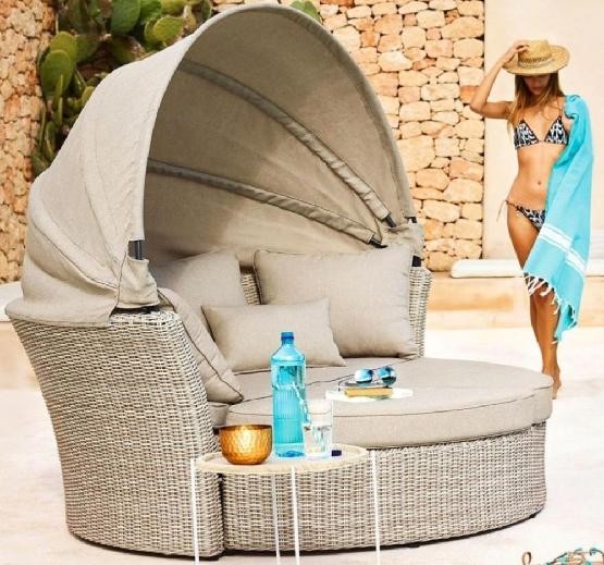 Диван-Трансформер AFINA плетеный из иск. ротанга AFM-325 Beige купить в Сергиевом Посаде