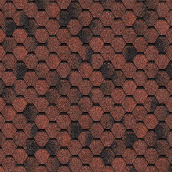 Гибкая черепица Shinglas, серия Финская,коллекция Соната – Красный купить в Сергиевом Посаде