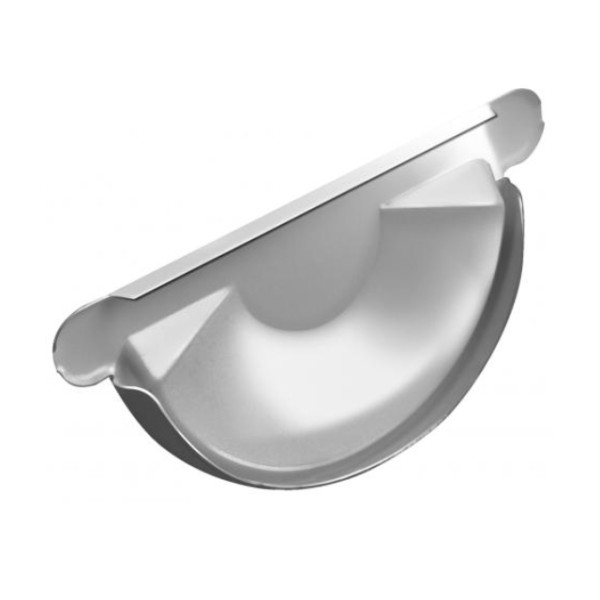 Водосток Grand Line 150x100 – Заглушка желоба RAL 9003 купить в Сергиевом Посаде