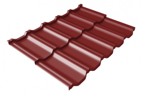 Металлочерепица модульная Квинта Uno Grand Line c 3D резом 0,45 PE RAL 3011 коричнево-красный купить в Сергиевом Посаде