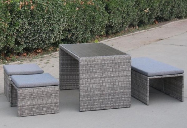 Диван-Трансформер AFINA плетеный из иск. ротанга S330G-W78 Grey купить в Сергиевом Посаде