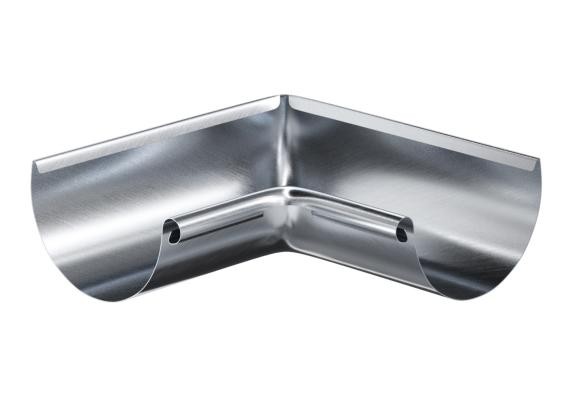 Водосток Aquasistem, Система 150/100 - Угол желоба внутренний оцинковка 90° купить в Сергиевом Посаде