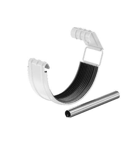 Водосток Aquasistem, система 150/100 - Соединитель желоба с резиновым уплотнителем RAL 9003 Белый купить в Сергиевом Посаде