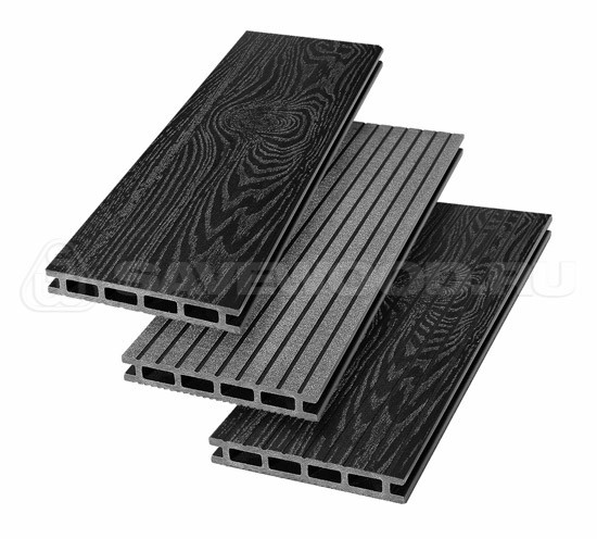Террасная доска из ДПК SW Carpinus (T) — двухсторонняя черный купить в Сергиевом Посаде