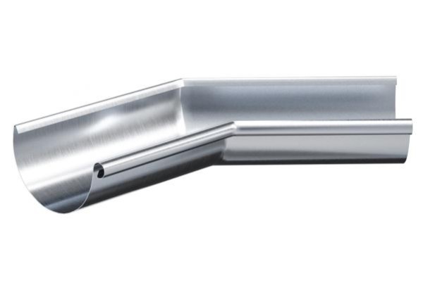 Водосток Aquasistem, Система 150/100 - Угол желоба внутренний  оцинковка 135° купить в Сергиевом Посаде