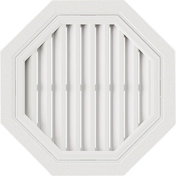 Восьмиугольная фронтонная вентиляционная решётка, Белая купить в Сергиевом Посаде