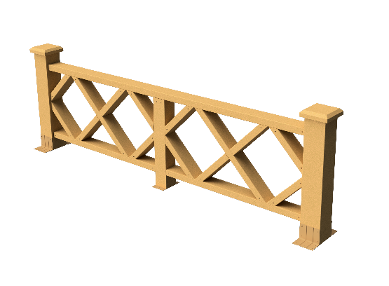 Ограждения декоративное ДПК GRINDERDECO Миллениум песчаник купить в Сергиевом Посаде