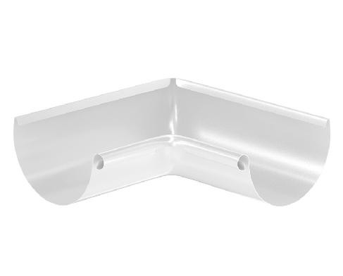 Водосток Aquasistem, система 150/100 - Угол желоба, внутренний 90° RAL 9003 Белый купить в Сергиевом Посаде