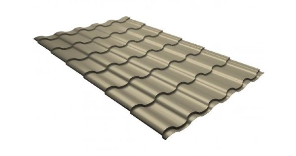 Металлочерепица кредо 0,5 Satin RAL 1015 светлая слоновая кость купить в Сергиевом Посаде