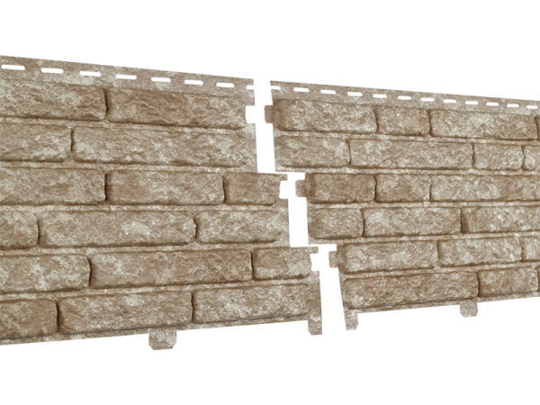 Фасадная панель Ю-пласт Стоун Хаус Кварцит Светло-бежевый купить в Сергиевом Посаде