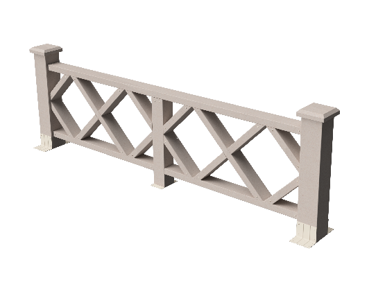 Ограждения декоративное ДПК GRINDERDECO Миллениум выбеленый дуб купить в Сергиевом Посаде