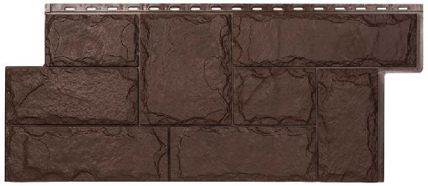 Фасадная панель T-Сайдинг-МАРСЕЛЬ ЭКО-1 Браун купить в Сергиевом Посаде