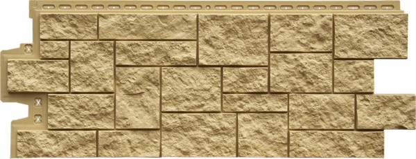 Фасадная панель Grand Line Дикий камень Стандарт песочный купить в Сергиевом Посаде