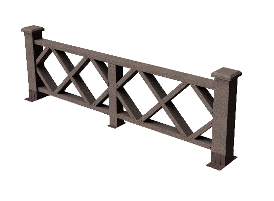 Ограждения декоративное ДПК GRINDERDECO Миллениум венге купить в Сергиевом Посаде