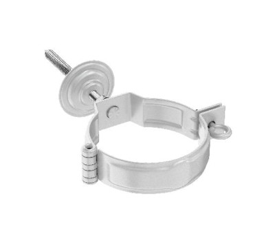 Водосток Aquasistem, система 125x90 - Комплект крепления трубы RR 20 Мраморно-белый