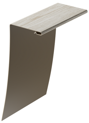 Универсальный околооконный профиль 89/254 мм, Орех