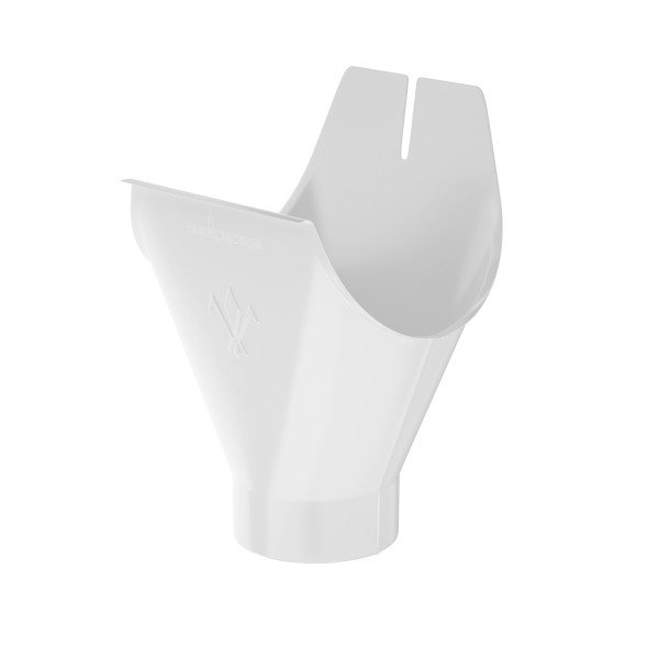 Водосток Aquasistem, система 125x90 - Воронка желоба RAL 9003 Белый купить в Сергиевом Посаде