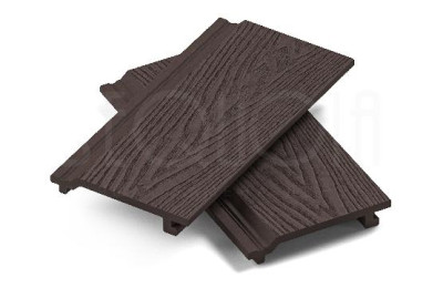 Доска фасадная ДПК 3D SEQUOIA Evolution WOOD BROWN