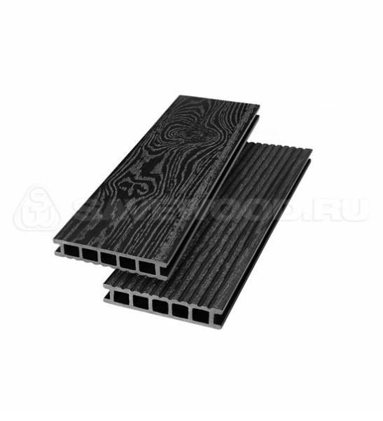 Террасная доска из ДПК SW Ornus тангенциальный распил черный купить в Сергиевом Посаде