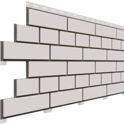 Фасадная панель Доломит Кирпич, Белый