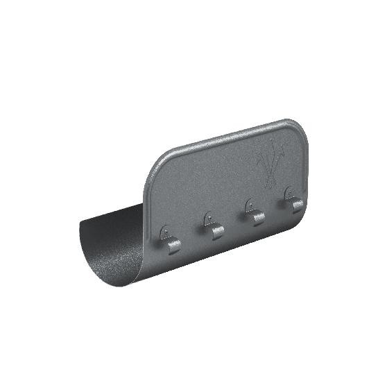 Водосток Aquasistem, Система 125/90 - Ограничитель перелива прямой RR 23 Маренго matt купить в Сергиевом Посаде