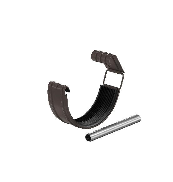 Водосток Aquasistem, система 125x90 - Соединитель желоба с резиновым уплотнителем RR 32 Тёмно Коричневый купить в Сергиевом Посаде