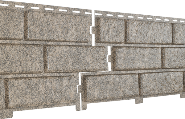 Фасадная панель Ю-Пласт Стоун Хаус Кирпич Бежевый купить в Сергиевом Посаде