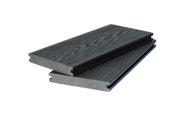 Доска террасная 3D фактура дерева POLIVAN GROUP двухсторонняя полнотелая SINGARAJA чёрный купить в Сергиевом Посаде