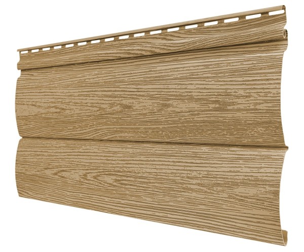 Виниловый сайдинг tecos, серия lux - оцилиндрованный брус двойной, - ангарская сосна купить в Сергиевом Посаде