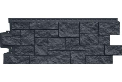 Фасадная панель Grand Line Дикий камень Стандарт графит