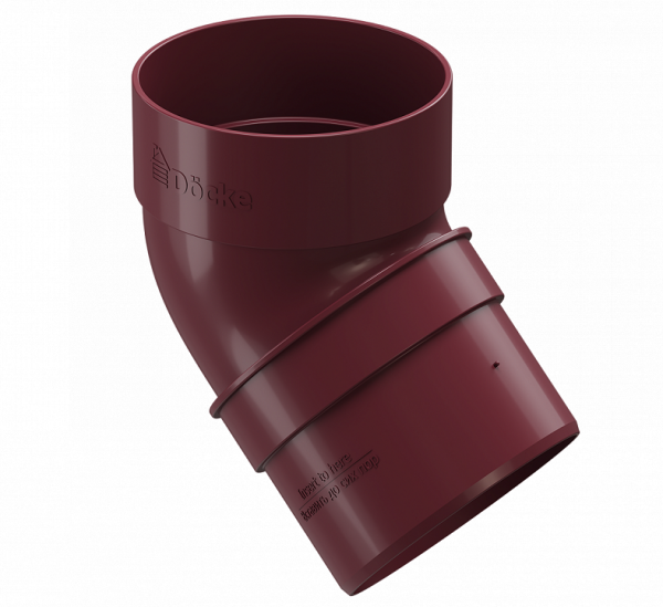 Колено 45˚ПВХ Docke STANDART красный купить в Сергиевом Посаде