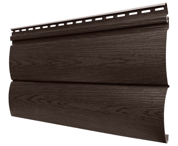 Виниловый сайдинг tecos, серия lux - оцилиндрованный брус двойной, - бразильская вишня купить в Сергиевом Посаде