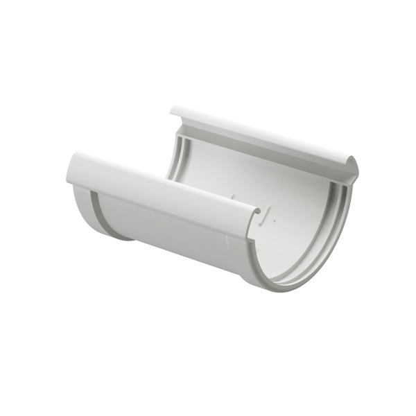 Соединитель Желоба Docke Lux ПВХ Пломбир купить в Сергиевом Посаде