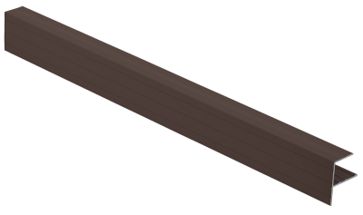 F-профиль Grinder закрывающий коричневый
