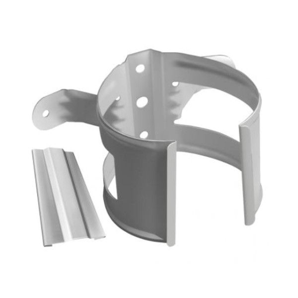 Водосток Grand Line 150x100 – Хомут трубы (на дерево) RAL 9003 купить в Сергиевом Посаде