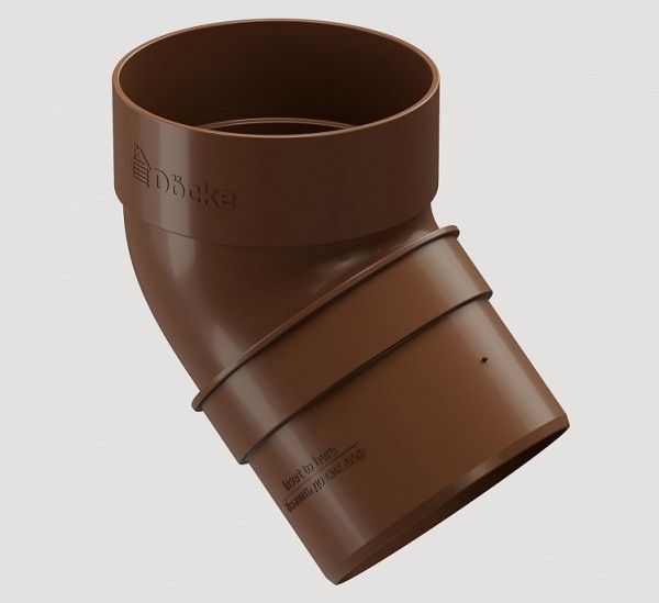 Колено 45˚ПВХ Docke STANDART Светло-коричневый купить в Сергиевом Посаде